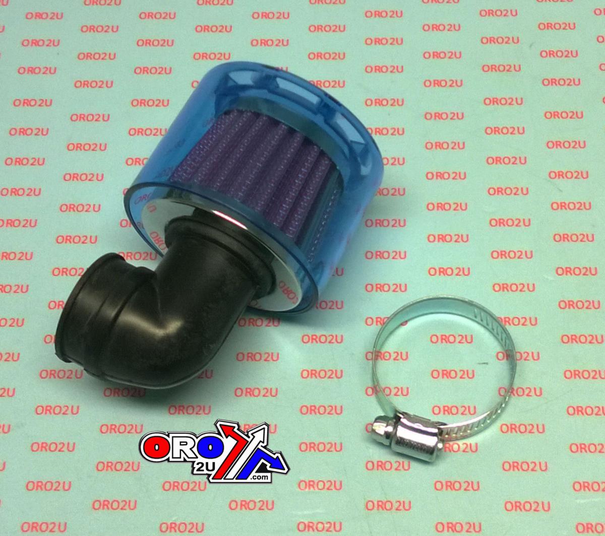 35mm AIR FILTER WITH 90* RUBBER & COVER thumbnail 2
