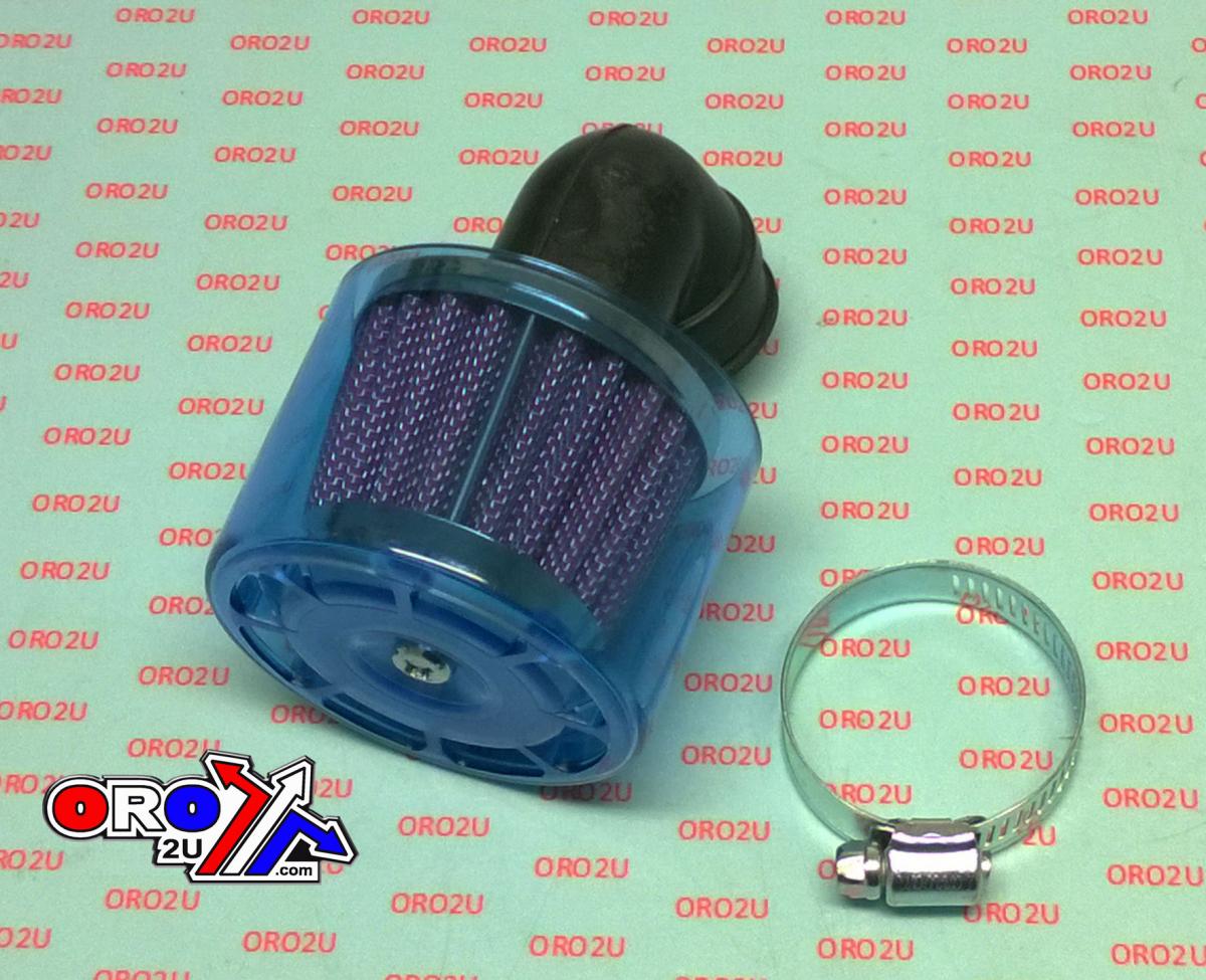 35mm AIR FILTER WITH 90* RUBBER & COVER thumbnail 4