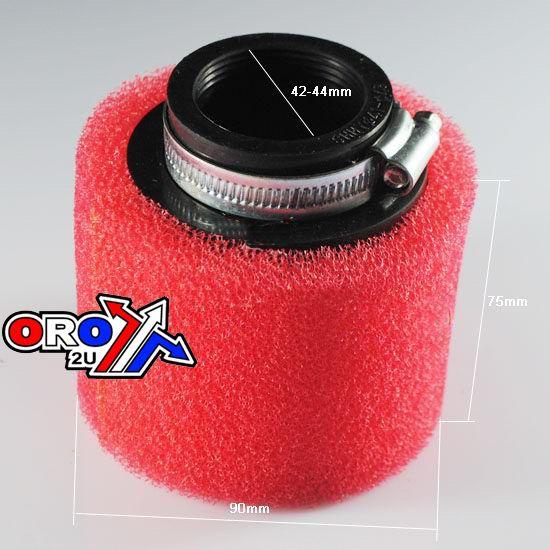 AIR FILTER RED FOAM BOLT ON 38-40mm thumbnail 2