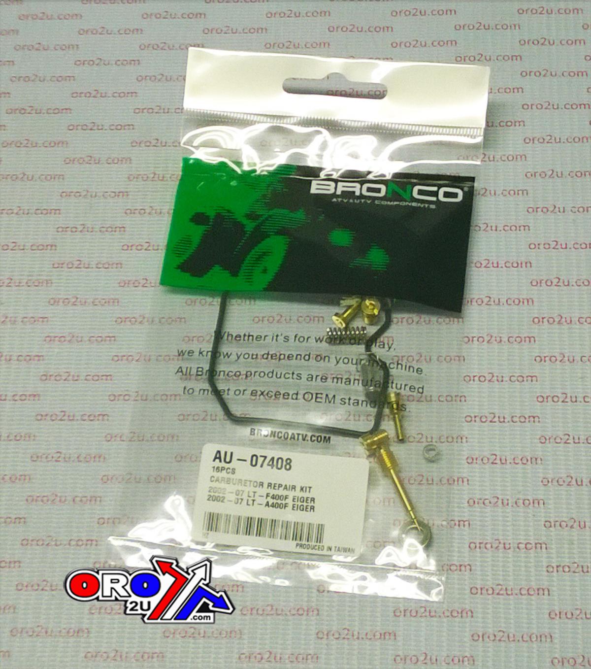 CARBURETOR REPAIR KIT LTF400F, BRONCO AU-07408 SUZUKI ATV, AT-07408, LT-F400F 2002-2007, LT-A400F EIGER 2002-2007 thumbnail 2