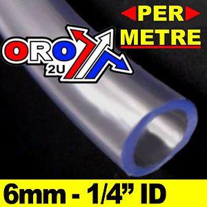 FUEL PIPE LINE 6mm CLEAR 1m LENGTH FLN004 thumbnail 2