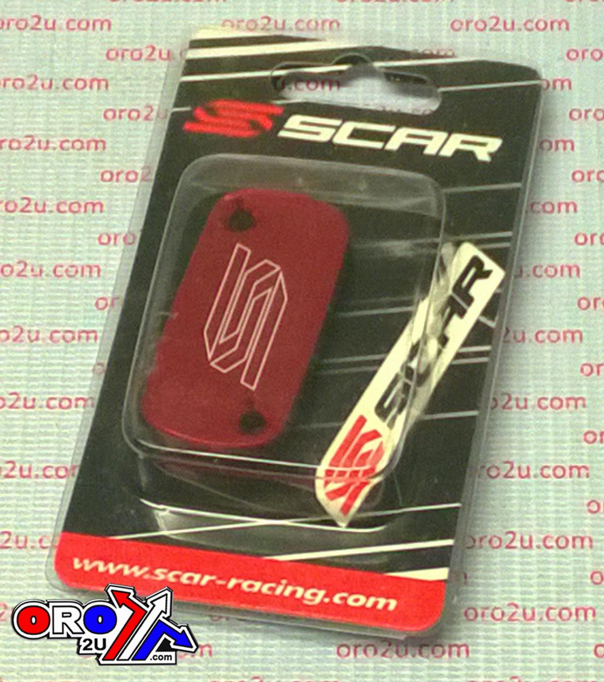 FRONT BRAKE RESERVOIR COVER RED 96-26 BETA HONDA KAWASAKI RR RX XTRAINER CR CRF XR KX SCAR 2801 thumbnail 3