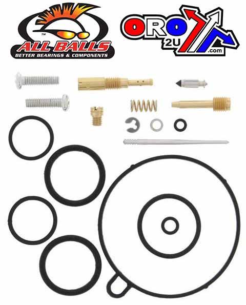 CARBURETOR REBUILD KIT 93-98 HON TRX 90, ALLBALLS 26-1074 ATV thumbnail 2