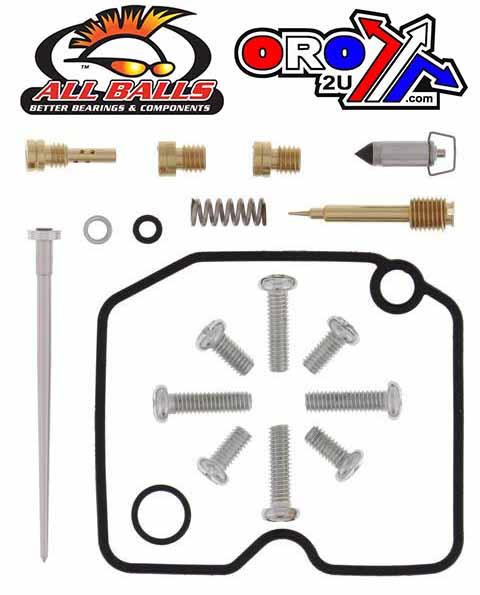 CARBURETOR REBUILD KIT 99-02 KAW KVF400, ALLBALLS 26-1221 ATV thumbnail 2