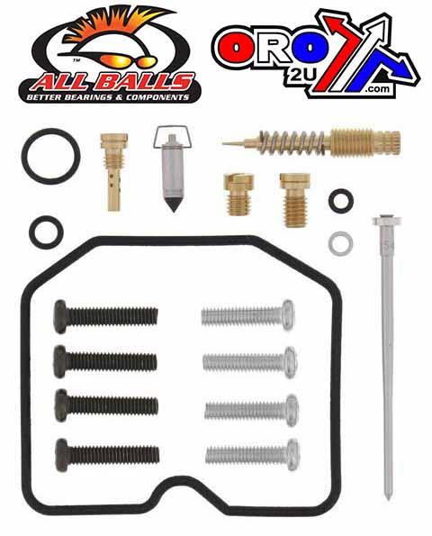 CARBURETOR REBUILD KIT 89-02 KAW KFX250, ALLBALLS 26-1232 ATV thumbnail 2