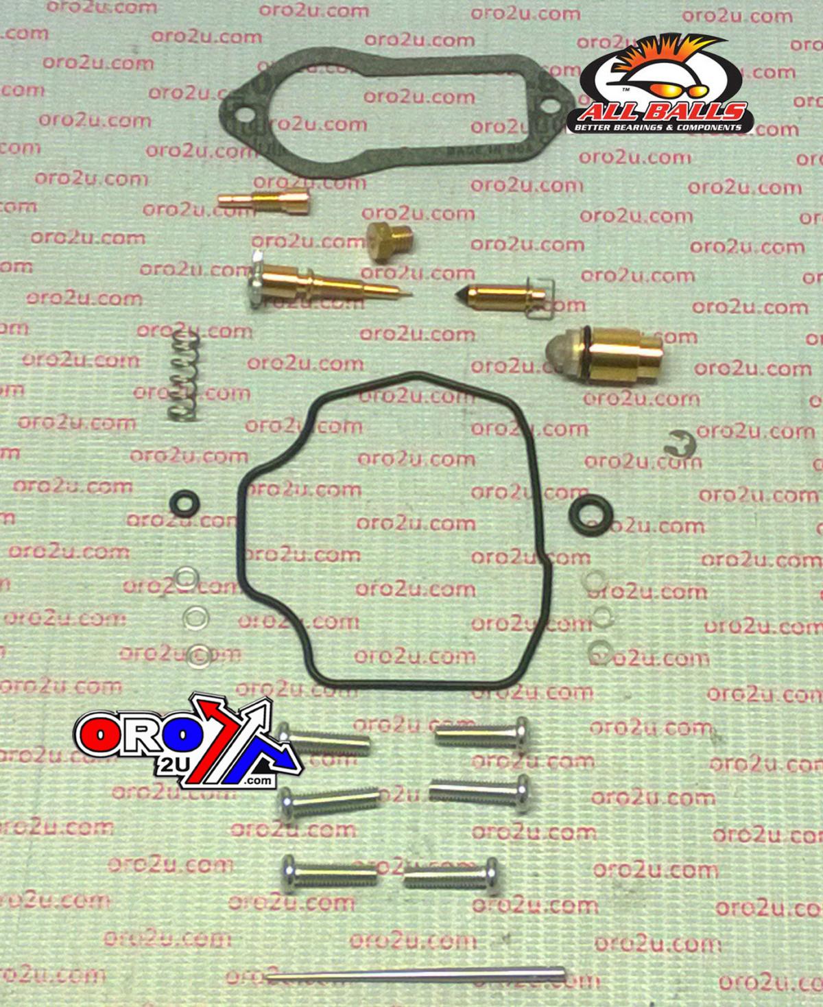 CARBURETOR REBUILD KIT 87-00 YAM TW200, ALLBALLS 26-1314 DIRT thumbnail 2