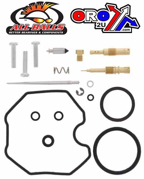 CARBURETOR REBUILD KIT 97-98 HON TRX250, ALLBALLS 26-1318 ATV thumbnail 2