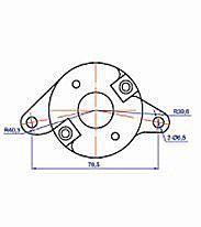 STARTER MOTOR SCOOTER 200cc, SIFAM, IND205 thumbnail 3
