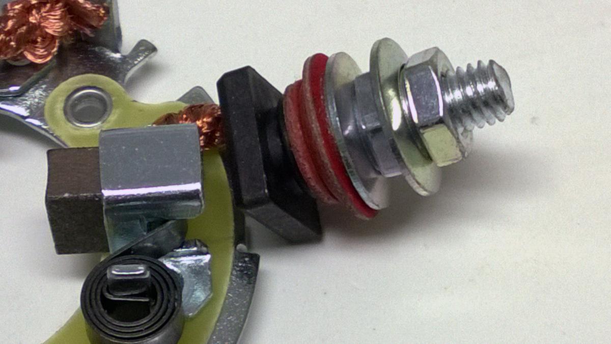 BRUSH PLATE ASSY. 2-BRUSH, 31206-MBE-008 ROAD MX ATV thumbnail 3