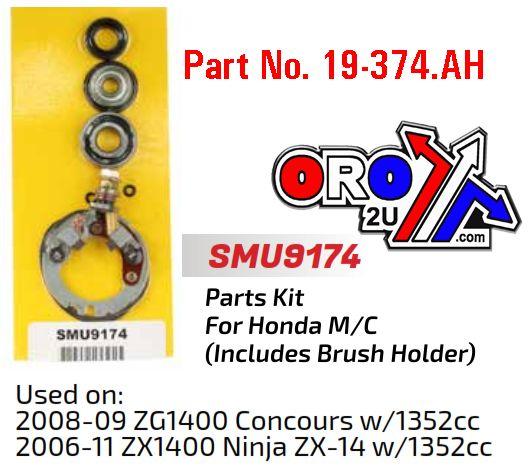 STARTER MOTOR REPAIR KIT, HONDA ZG ZX1400 SMU9174, ARROWHEAD thumbnail 2