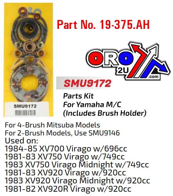 STARTER MOTOR REPAIR KIT, YAMAHA XV700 920 SMU9172, ARROWHEAD thumbnail 2