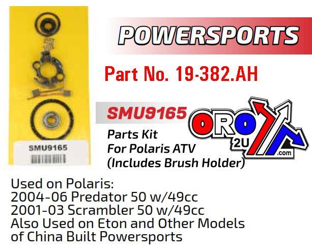 STARTER MOTOR REPAIR KIT, POLARIS ATV 50 SMU9165, ARROWHEAD thumbnail 2