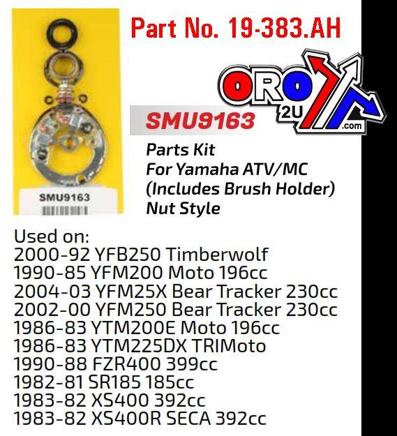 STARTER MOTOR REPAIR KIT, YAMAHA MC, ATV SMU9163, ARROWHEAD thumbnail 2