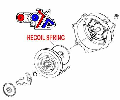 STARTER RECOIL SPRING, 21V-15713-00-00, 28402-918-000 thumbnail 2