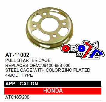 PULL STARTER CAGE ATC 185 200, 28430-958-000 HONDA AT-11002 thumbnail 2