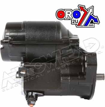 STARTER MOTOR HD 1.2 KW 89-06, HARLEY DAVIDSON, BLACK, ARROWHEAD SHD0006 thumbnail 2