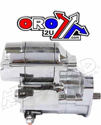 STARTER MOTOR HD 1.4 KW 89-06, HARLEY DAVIDSON, CHROME, ARROWHEAD SHD0006-C thumbnail 2