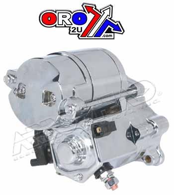 STARTER MOTOR HARLEY DAVIDSON, SHD0004-C, CHROME FINISH 1.4Kw thumbnail 2