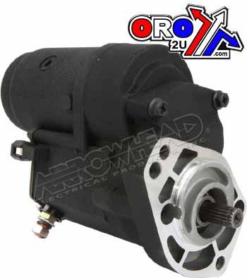 STARTER MOTOR HARLEY DAVIDSON, SHD0009, BLACK 18 SPLINES image 1