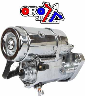 STARTER MOTOR HARLEY DAVIDSON, SHD0009-C, CHROME 18 SPLINES thumbnail 2