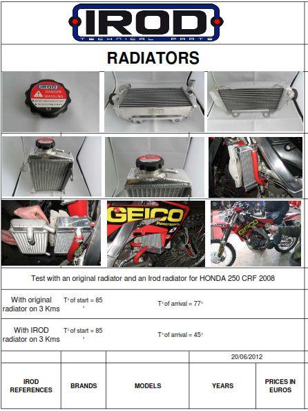 RADIATOR RM250 01-07 LEFT, 008112 SUZUKI 17720-37F00 thumbnail 3
