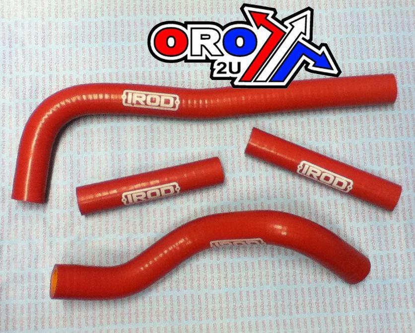 HOSE KIT 4pcs 07-26 HONDA CRF150 RED SILICONE RADIATOR HOSE 19063-KSE-000 19061-KSE-000 image 1