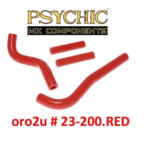 HOSE KIT 4pcs 07-26 HONDA CRF150 RED SILICONE RADIATOR HOSE 19063-KSE-000 19061-KSE-000 PSYCHIC MX-10028RD thumbnail 2