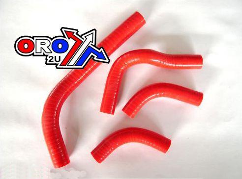HOSE KIT 4pcs 04-09 CRF250 CRF250X 04-16 RED SILICONE RADIATOR HOSE KITS IROD 010005 thumbnail 2