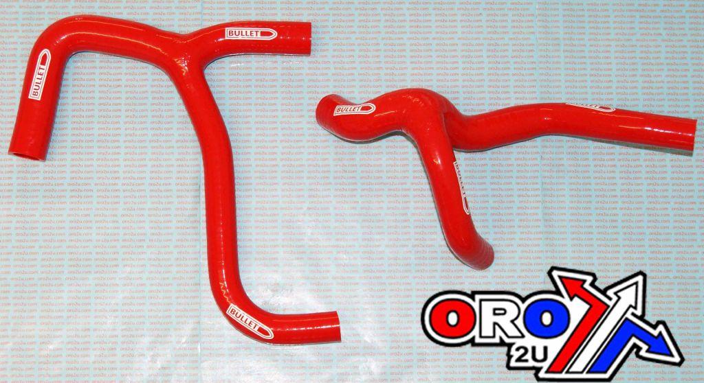 HOSE Y KIT 2pcs CRF450F 03-04, RED SILICONE RADIATOR image 1