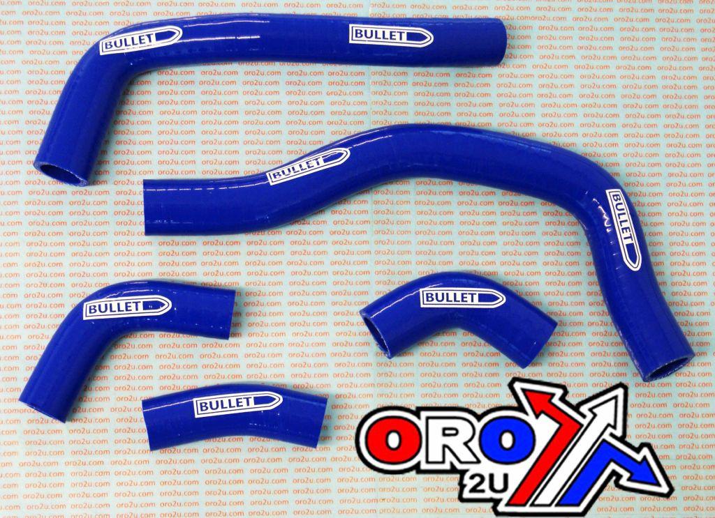 HOSE KIT 5pcs 05-08 CRF450R BLUE, SILICONE RADIATOR HOSE HONDA image 1