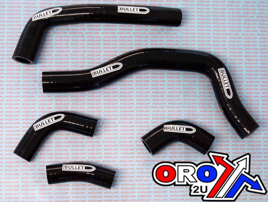 HOSE KIT 5pcs 05-08 CRF450R BLK, SILICONE RADIATOR HOSE HONDA image 1