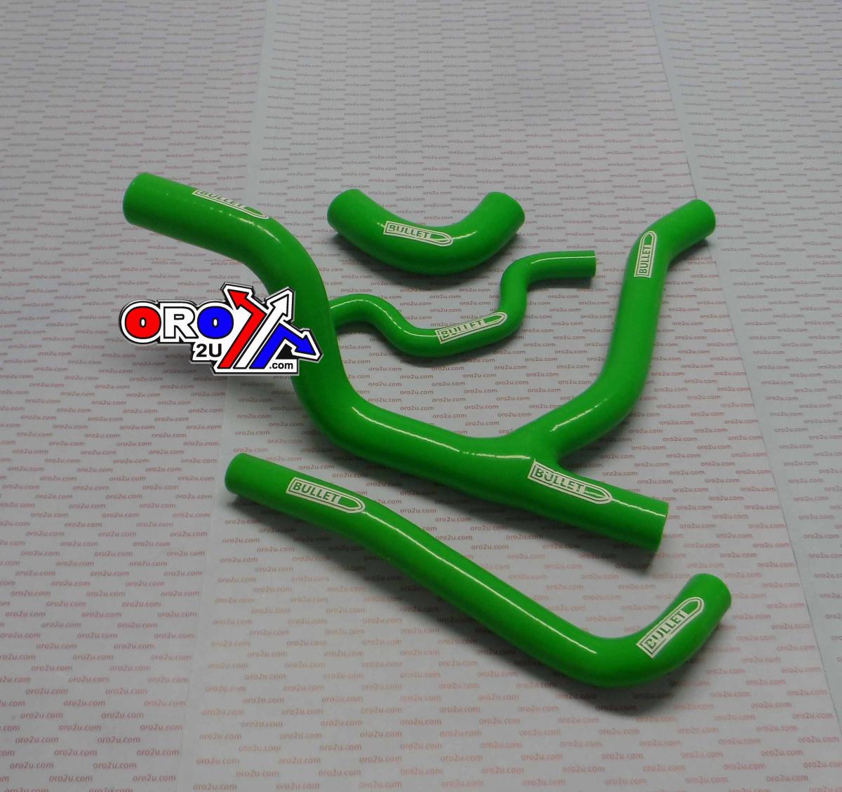 HOSE Y KIT 4pcs KXF250 07-08, GREEN SILICONE RADIATOR COOLING image 1