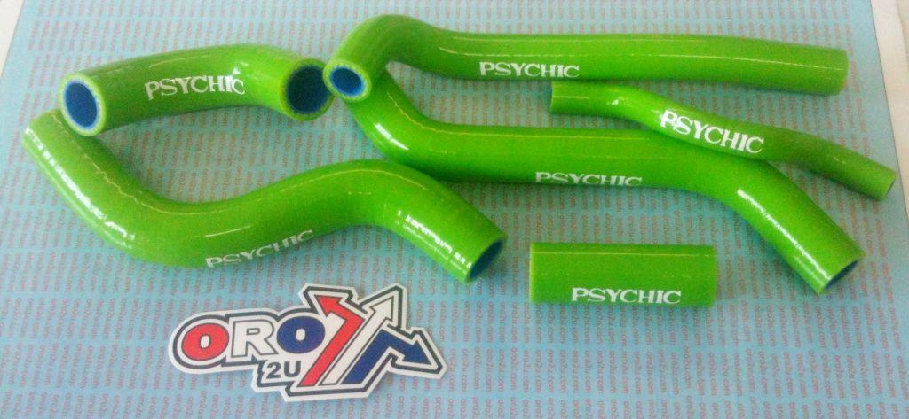 HOSE KIT 6pcs 06-08 KXF250 GREEN, SILICONE, RADIATOR HOSE KAWASAKI PSYCHIC MX-10029GN