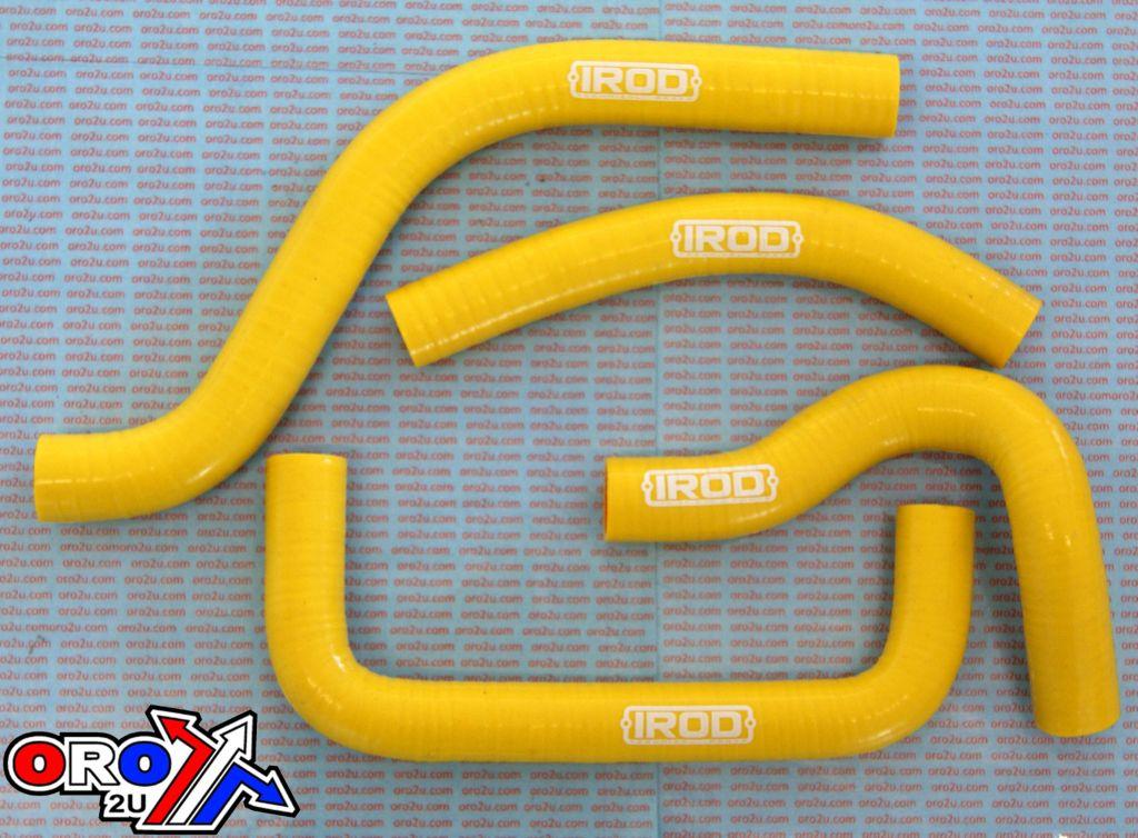 HOSE KIT 4pcs 2005 RMZ450 YELLOW, SILICONE RADIATOR SUZUKI, IROD 010031 image 1