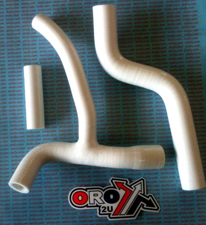 HOSE Y KIT 3pcs 02-09 YZF250 WHITE SILICONE RADIATOR HOSE image 1