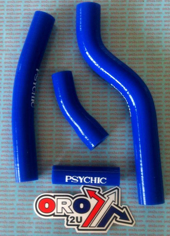 HOSE KIT 4pcs 03-05 WRF450, SILICONE RADIATOR YAMAHA, PSYCHIC MX-10037 BLUE