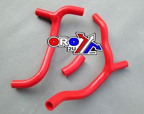 HOSE Y KIT 3pcs 09-12 CRF450 RED SILICONE RADIATOR Y SET image 1