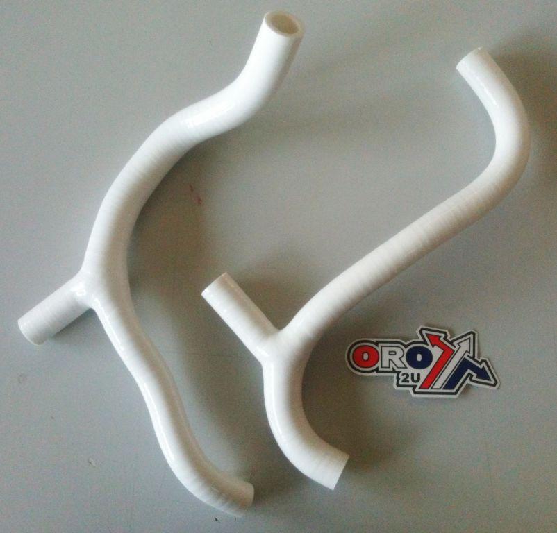 HOSE Y KIT 3pcs 09-12 CRF450 WHITE SILICONE RADIATOR HOSE image 1