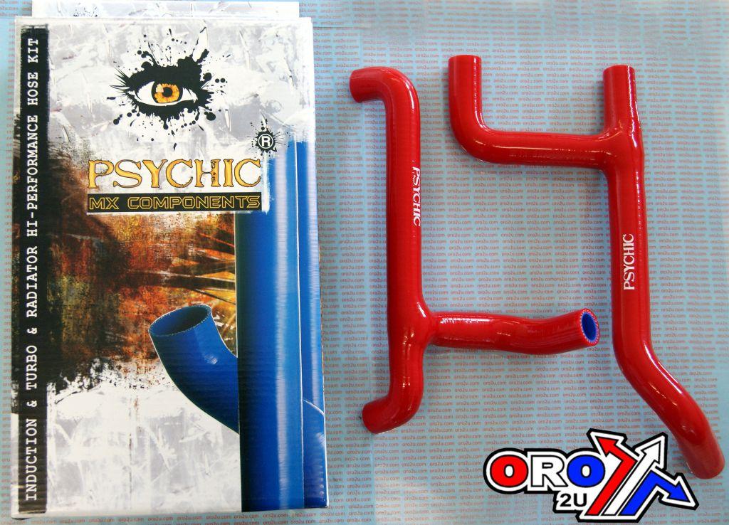 HOSE Y KIT 2pcs 09-11 TC250 RED, PSYCHIC MX-10023RD SILICONE, RADIATOR HOSE HUSQVARNA
