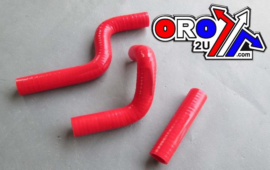 HOSE KIT 3pcs KX85 100 98-13 RED, SILICONE RADIATOR KAWASAKI image 1