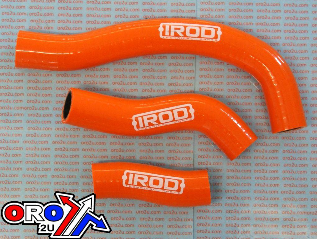 HOSE KIT 3pcs SXF450 07-10 KTM, SILICONE RADIATOR ORANGE, IROD 010043 image 1