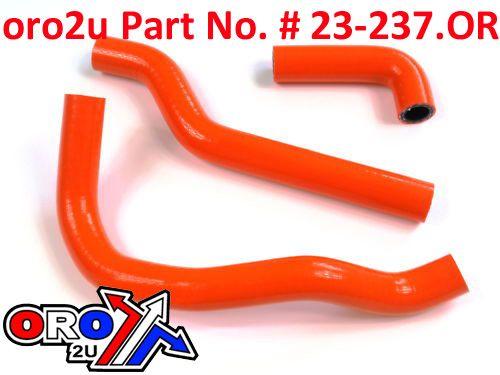 HOSE KIT 3pcs 65 SX 02-08 KTM, SILICONE RADIATOR ORANGE, IROD 010035 image 1