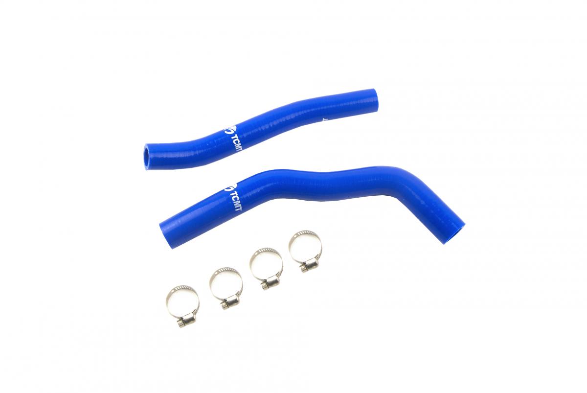 HOSE KIT 2pcs 02-20 YZ85 BLUE, SILICONE RADIATOR YAMAHA 4ES-12481-10-00 5PA-12482-00-00 image 1