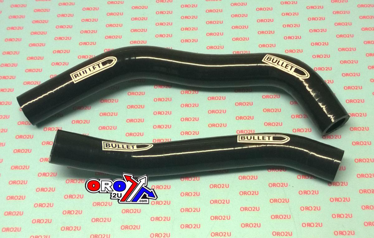 HOSE KIT 2pcs 02-20 YZ85 BLACK, SILICONE RADIATOR YAMAHA image 1