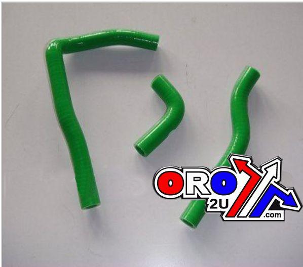 HOSE KIT 3pcs  KX65, RM65 GREEN SILICONE RADIATOR thumbnail 2