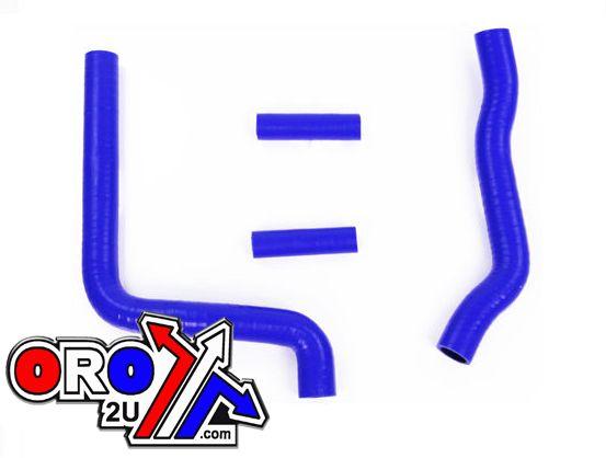 HOSE KIT 4pcs KX250 05-08 KAWASAKI, SILICONE RADIATOR COOLING BLUE thumbnail 2