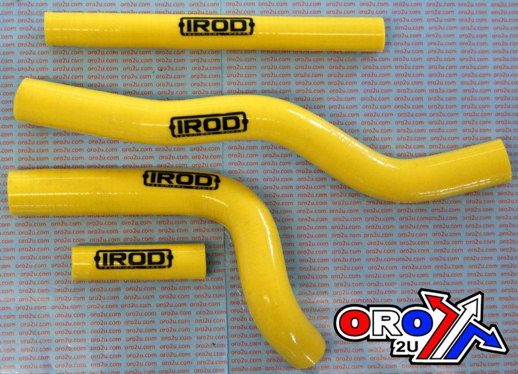 HOSE KIT 4pcs 01-08 RM125 YELLOW, SILICONE RADIATOR SUZUKI, IROD 010026 image 1