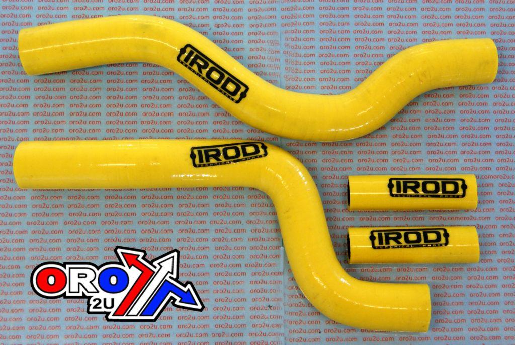 HOSE KIT 4pcs 01-08 RM250 YELLOW, SILICONE RADIATOR SUZUKI, IROD 010027 image 1