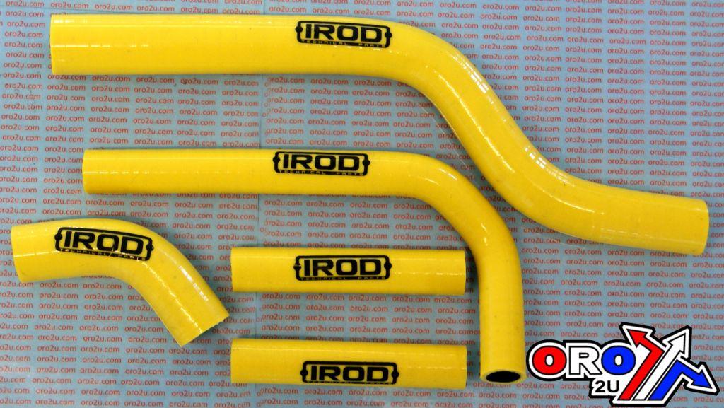HOSE KIT 5pcs 05-06 RMZ250 RM-Z250 YELLOW, SILICONE RADIATOR SUZUKI, IROD 010028 image 1