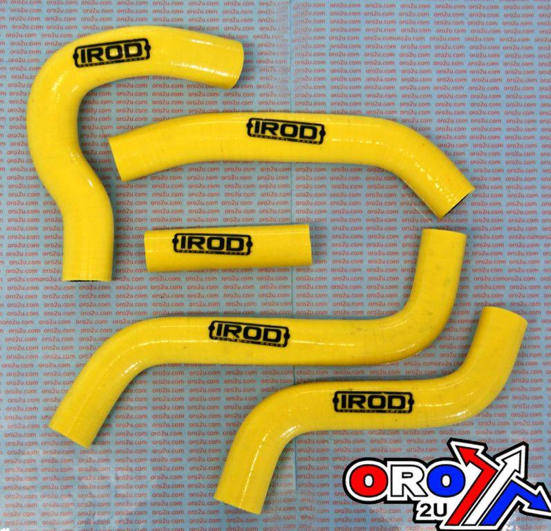 HOSE SET 5pcs 2007 RMZ450 YELLOW, SILICONE RADIATOR SUZUKI, IROD 010033 image 1
